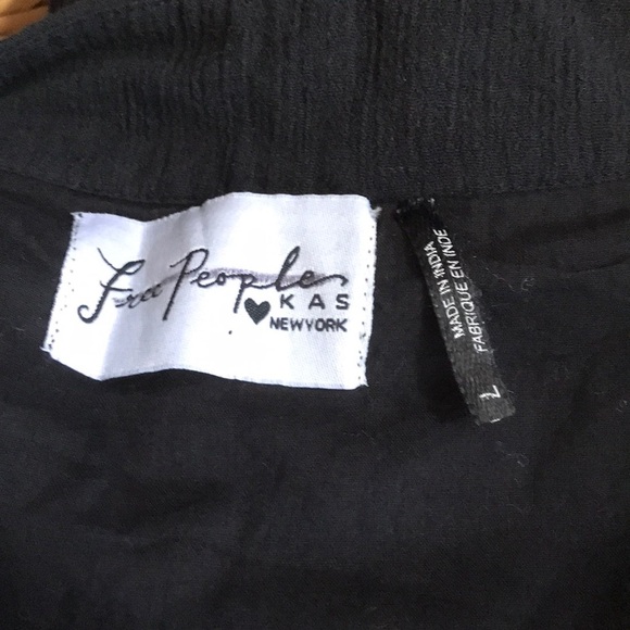 NWOT Free People Gauzy Flounce Skirt XS M L Black - Picture 9 of 10